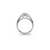 The Studio Collection Oval Diamond Double Halo Engagement Ring