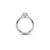 The Studio Collection Cushion Cut Diamond Shank Accent Engagement Ring