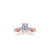 The Studio Collection Emerald Cut Diamond Shank Accent Engagement Ring