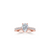 The Studio Collection Pear Shape Diamond Shank Accent Engagement Ring