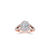 The Studio Collection Oval Diamond Halo Split Shank Engagement Ring