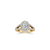 The Studio Collection Oval Diamond Halo Split Shank Engagement Ring