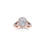 The Studio Collection Pear Shape Diamond Halo Split Shank Engagement Ring