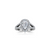 The Studio Collection Pear Shape Diamond Halo Split Shank Engagement Ring
