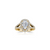 The Studio Collection Pear Shape Diamond Halo Split Shank Engagement Ring