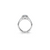 The Studio Collection Princess Cut Diamond Halo Split Shank Engagement Ring