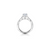 The Studio Collection Cushion Center Diamond Crossover Engagement Ring