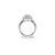 The Studio Collection Pear Shape Center Diamond and Diamond Double Halo Engagement Ring