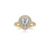 Load image into Gallery viewer, The Studio Collection Pear Shape Center Diamond and Diamond Double Halo Engagement Ring