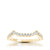 Yellow Gold Prong Set Curved Wedding Band