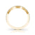 Yellow Gold Prong Set Curved Women&#39;s Wedding Band