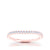 The Studio Collection Rose Gold Round White Diamonds Prong Set Wedding Band