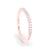 The Studio Collection Rose Gold Round White Diamonds Prong Set Wedding Band