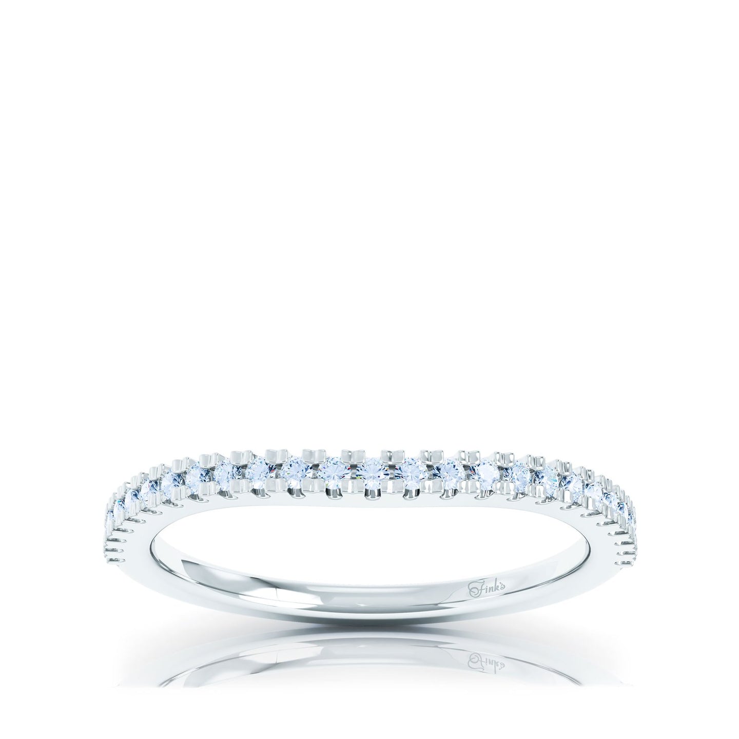 The Studio Collection Round White Diamond Prong Set Wedding Band