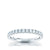 Prong Set Diamond Half-Way Wedding Band