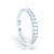 Prong Set Diamond Half-Way White Gold Wedding Band