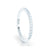 Prong Set Diamond Half-Way White Gold Wedding Band