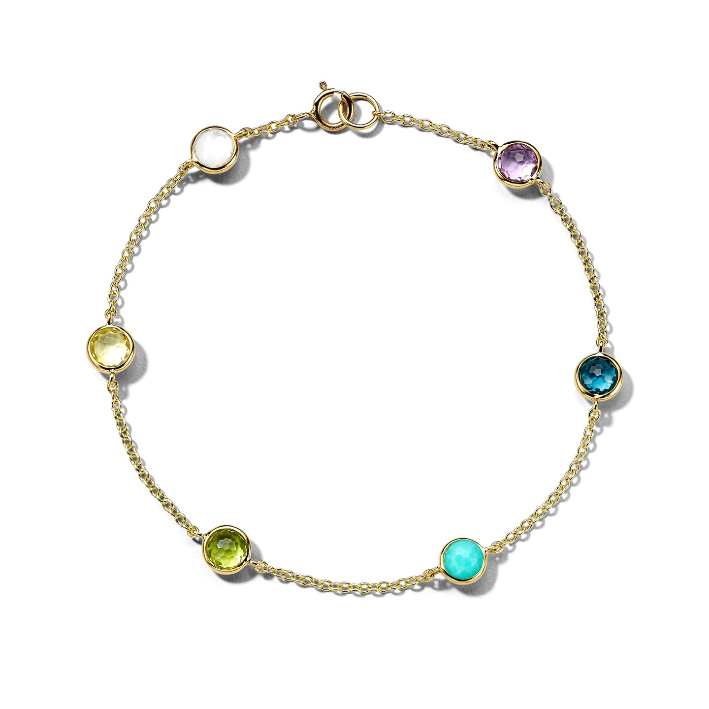 IPPOLITA 6 Stone Station Bracelet in Rainbow Gemstone