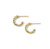 IPPOLITA Stardust Starlet 18K Yellow Gold Mini Hoop Earrings in Rainbow