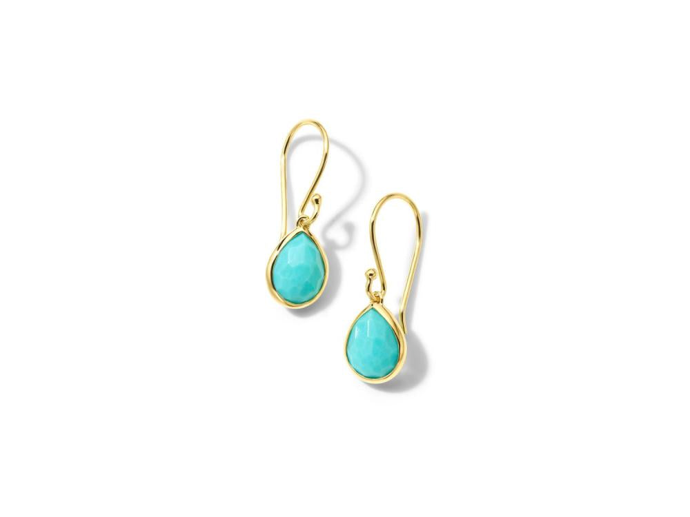 IPPOLITA Rock Candy Teeny Teardrop Earrings in Turquoise