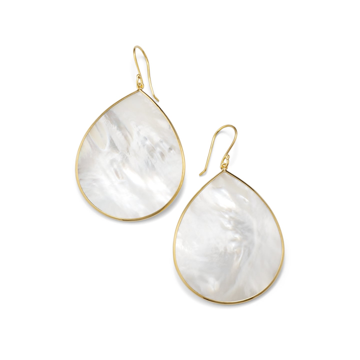 IPPOLITA Polished Rock Candy® 18K Yellow Gold Large Teardrop Earrings in Mother-of-Pearl