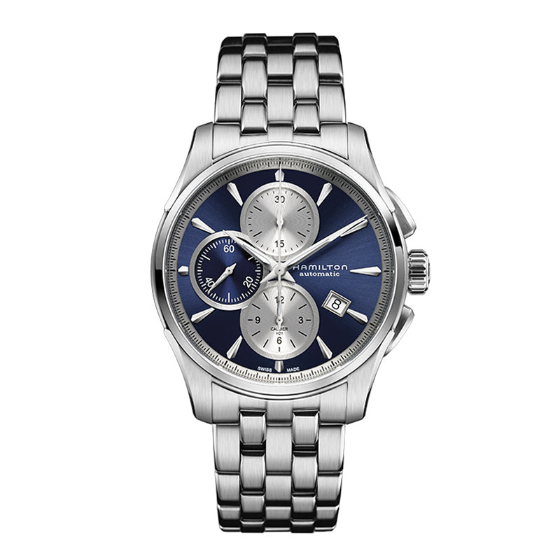 Hamilton Jazzmaster Auto Chrono Extra-Large Blue Dial Watch