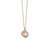 IPPOLITA Lollipop 18K Yellow Gold Mini Diamond Pendant Necklace in Rose Quartz