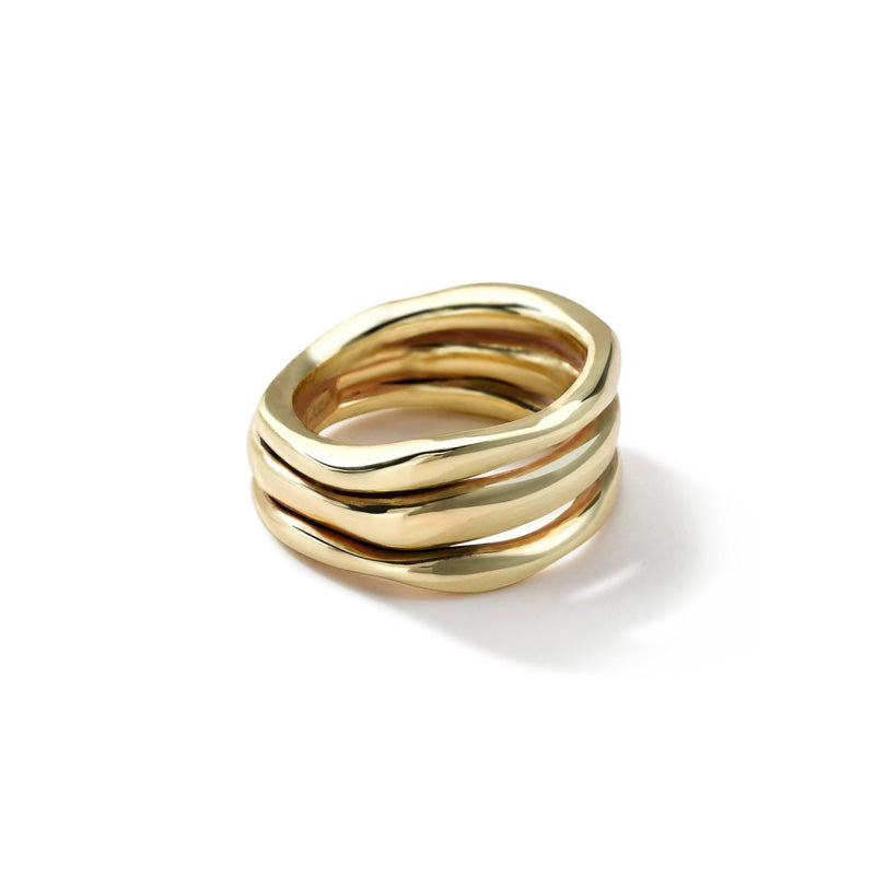 IPPOLITA Classico 18K Yellow Gold Squiggle Multi-Row Ring