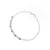 Load image into Gallery viewer, Sabel Collection 18K White Gold Round Sapphire and Round Diamond Medium Partway Bracelet