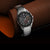 45mm TAG Heuer Connected Calibre E4 Watch with a Steel Bracelet Displayed on Leather
