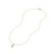 Cable Collectibles® Kids Teardrop Charm Necklace with Blue Topaz in 18K Gold