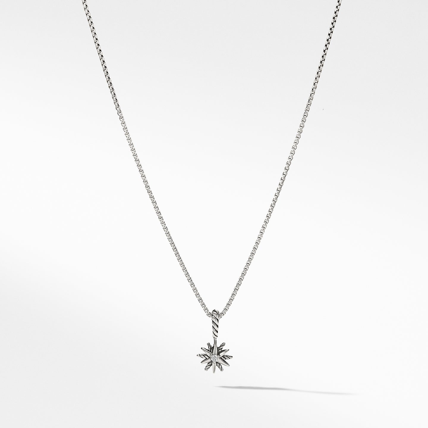 Starburst Kids Necklace with Diamonds, 8mm, 14