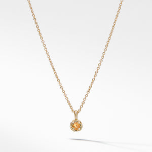 Cable Collectibles® Kids Necklace Birthstone Necklace with Citrine in 18K Gold, 3mm