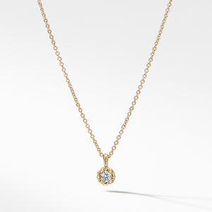 Cable Collectibles® Kids Necklace Birthstone Necklace with Diamond in 18K Gold, 3mm