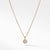 Cable Collectibles® Kids Necklace Birthstone Necklace with Diamond in 18K Gold, 3mm