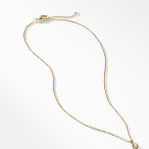 Cable Collectibles® Kids Necklace Birthstone Necklace with Diamond in 18K Gold, 3mm
