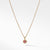 Load image into Gallery viewer, Cable Collectibles® Kids Necklace Birthstone Necklace with Pink Tourmaline in 18K Gold, 3mm
