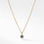 Cable Collectibles® Kids Necklace Birthstone Necklace with Sapphire in 18K Gold, 3mm