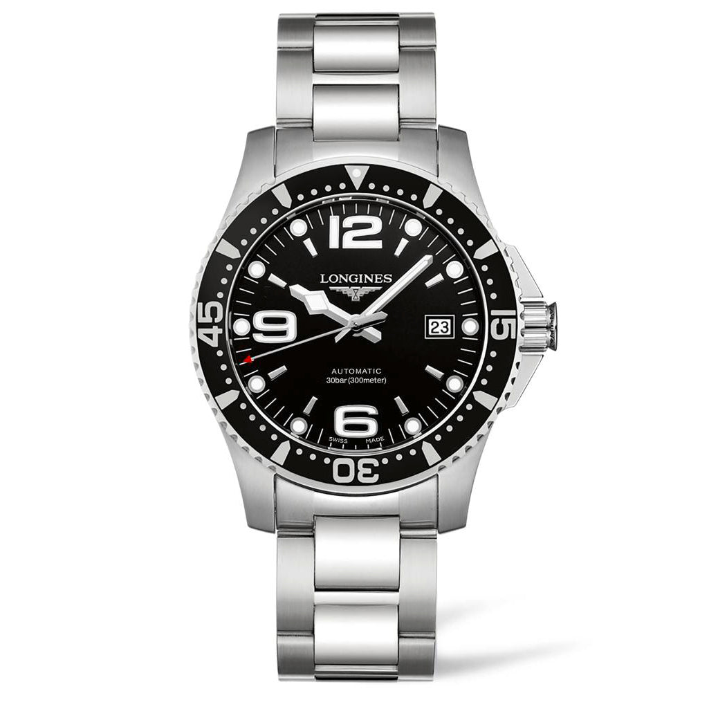 Longines HydroConquest Collection 41mm Stainless Steel Black Dial Gent's Watch