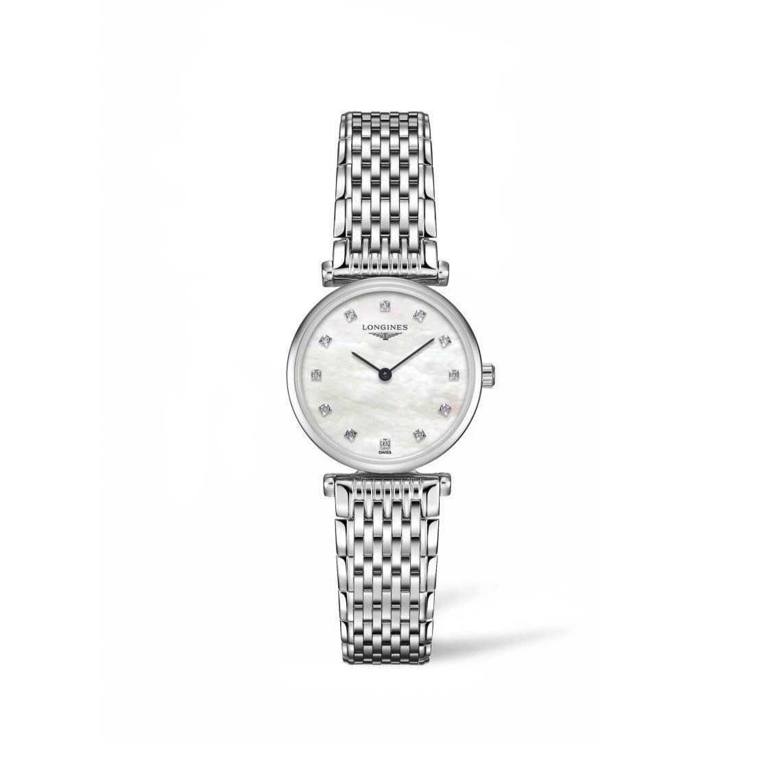 Longines La Grande Classique Collection 24mm Stainless Steel Ladies' Watch with Diamonds