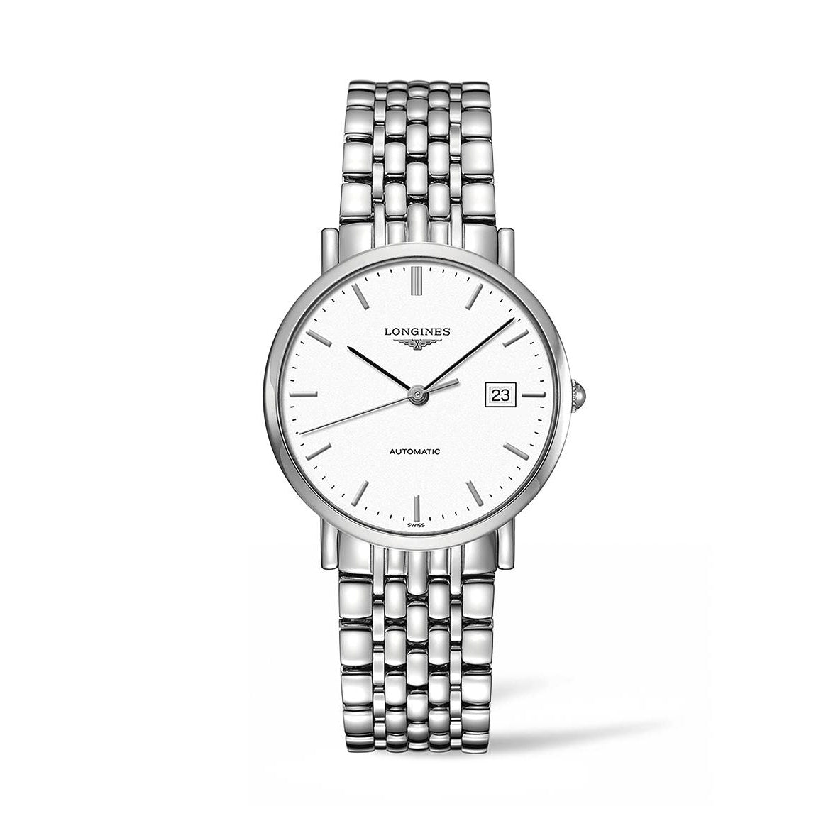 Longines Elegant 37mm Automatic White Dial Watch | Fink's