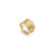 Marco Bicego Lunaria 18K Yellow Gold Hand-Engraved Two Element Ring with Diamonds