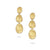 Marco Bicego Lunaria 18K Yellow Gold Hand-Engraved Three Tier Dangle Earrings