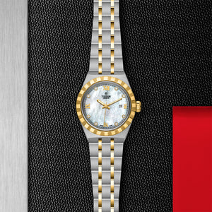 TUDOR Royal Watch with White Mother-of-Pearl Dial and Diamonds - M28303-0007 at Fink's Jewelers