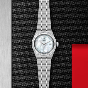 TUDOR Royal Watch with Gem-Set White Mother-of-Pearl Dial - M28320-0001 at Fink's Jewelers