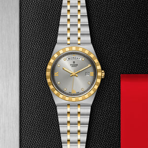 TUDOR Royal Watch with Silver Dial and Diamonds - M28603-0002 at Fink's Jewelers