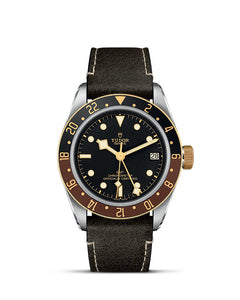 Tudor Black Bay GMT S&G Watch with Leather Strap
