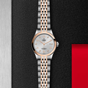 TUDOR 1926 Steel and Rose Gold Watch on Display