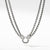 Load image into Gallery viewer, David Yurman Two Wheat Chains Necklace with Diamonds
