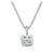 Load image into Gallery viewer, Pendant Necklace with Prasiolite and Diamonds, 17&quot; Length